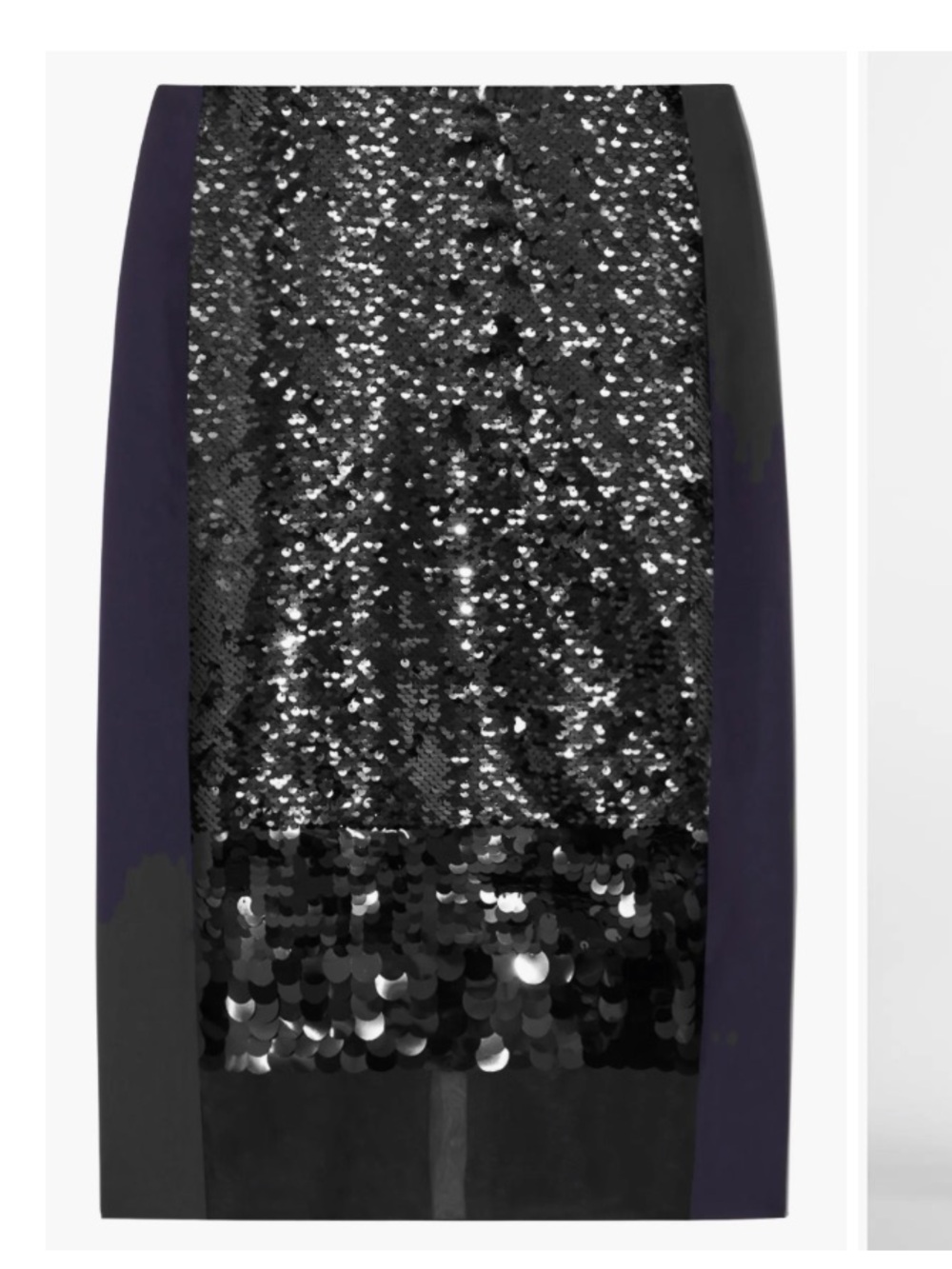 COS Sequin Front Midi Skirt